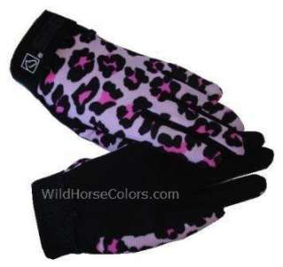 PINK LEOPARD SSG All Weather Ladies Riding Gloves NEW  