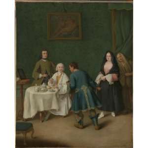 FRAMED oil paintings   Pietro Longhi   24 x 30 inches   The Temptation 