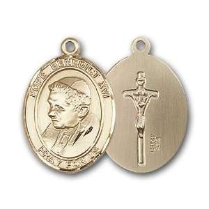  12K Gold Filled Pope Benedict XVI Medal Jewelry