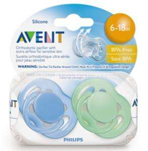 Avent Freeflow Pacifiers 6 18m, 2 pk, BPA FREE, Boy  