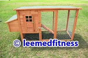 Deluxe Large Wood Chicken Coop NEW Waterproof Poultry Hen House  