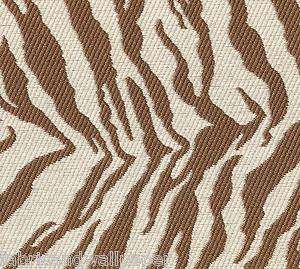   Zebra Upholstery Fabric Tiger Upholstery Fabric Brown & Cream  