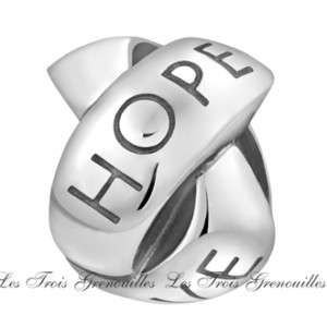   Silver Love Hope Faith Knot Bead Charm Jewelry TT426 Fit Bead Bracelet