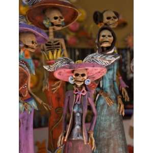 Detail of Figurines on Sale for the Day of the Dead Celebration, San 