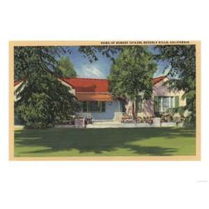 Beverly Hills, California   View of Robert Taylors Residence Giclee 