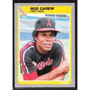  1985 Fleer #297 Rod Carew [Misc.]