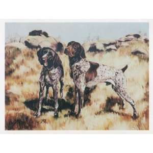 German Shorthaired Pointer Dog Ruth Maystead GSP 3 Portrait Matted Art 