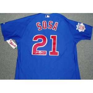 Sammy Sosa Signed Uniform   Authentic
