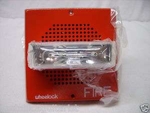 WHEELOCK FIRE ALARM STROBE SPEAKER 117870   15cd   RED / E70 2415W FR 