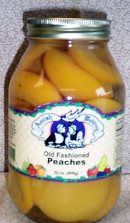 Quart Amish Homemade Old Fashioned Peaches  
