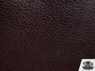 Vinyl fake leather Ford BROWN Upholstery Fabric BTY  