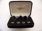 Black and Silver Cufflinks and Studs NEW in box, formal occasion