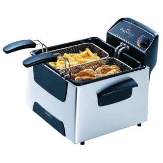  ProFry Stainless Steel Dual Basket Immersion 12 Cup Deep Fryer  