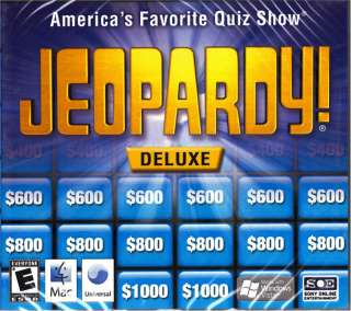 JEOPARDY DELUXE (PC/MAC GAME) SEALED NEW 798936842039  