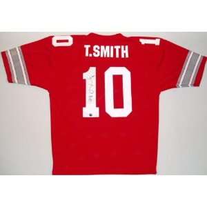 Troy Smith Signed Ohio State Red Custom Jersey