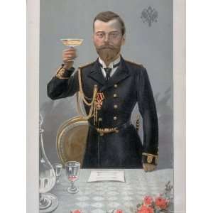  Portrait of Russian Czar Nicholas II from English 