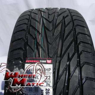 NEW SET OF 4 TIRES 265/30R22 GENERAL EXCLAIM UHP 265/30  