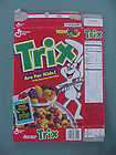 1994 General Mills Trix cereal with toy chalkboard box 