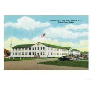 Geneva, New York   Sampson Air Force Base Building Giclee Poster Print 