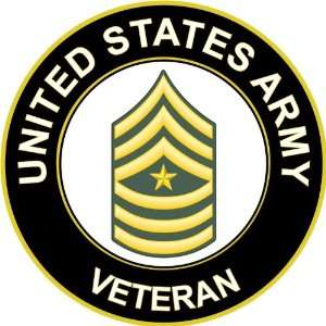  US Army Veteran Sergeant Major Decal Sticker 3.8 6 Pack 