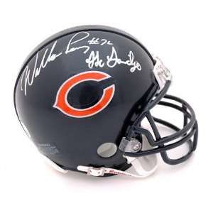  William Perry Chicago Bears Autographed Mini Helmet with The Fridge 