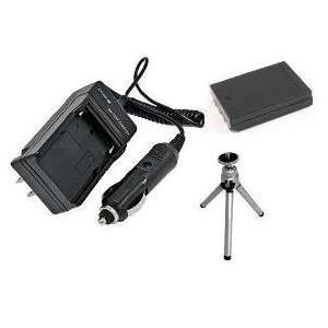  Battery PLUS Mini Battery Travel Charger for Specific Digital Camera 