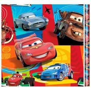  Disney Cars 2 Jumbo Gift Wrap 