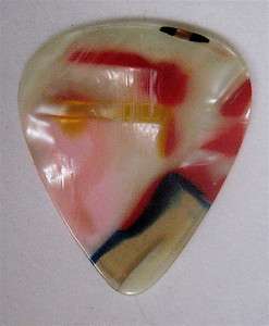 Vintage MOSAIC Guitar pick 1960s Brilliant Colors & Pearl Layers #1 