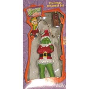  Dr. Seuss How The Grinch Stole Christmas Ornament Set 