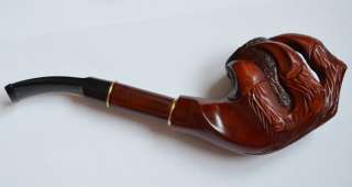 Hand Made Figured Tobacco Smoking Pipe DRAGON CLAWS Briar  