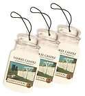 yankee candle car jar clean cotton 3 pack hanging auto
