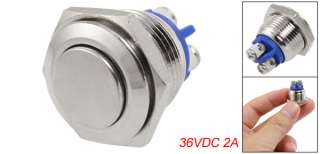 High Round Head Momentary 16mm Metal Push Button Switch  