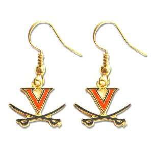   Cavaliers Dangle Logo Earring Set Ncaa Charm Gift 