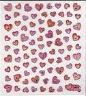 Ton of Heart silver center hearts scrapbooki​ng Stickers