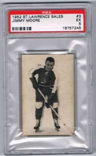 1952 53 St. Lawrence Sales #3 Jimmy Moore Graded PSA 5  