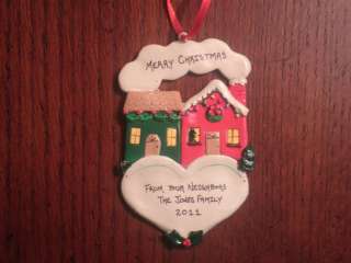 Personalized New Neighbors Home Christmas Ornament  
