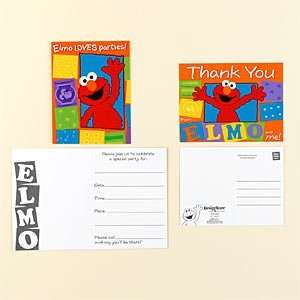  Party Supplies   Elmo Loves You Invitations/Thank You 