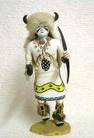 Vintage 70s Hopi Hand Carve Buffalo Dancer Kachina Doll  