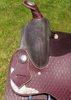 Used 16 Mahogany western Leather pleasure Trail Show Saddle  
