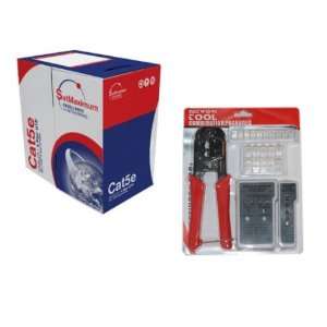   ) Blue Ethernet Cable with Network Tool Kit