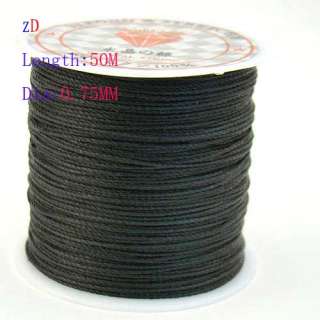 X3368 1Spool Black Oil Jewelry Findings Cord 0.75mm HOT  