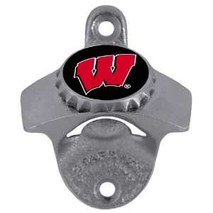  Badgers Wall Mounted Bottle Opener   NCAA College Athletics   Fan 