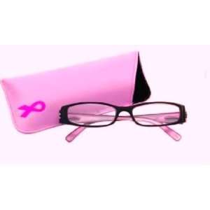   Reading Glasses Including Pink Ribbon Case