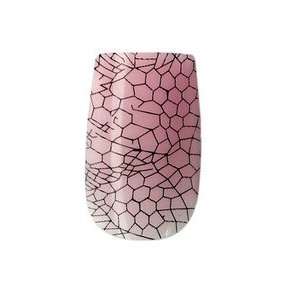    Pink Spider Web Glue/Stick/Press On Artificial/False Nails Beauty