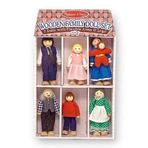  Wooden Family Doll Set Toys & Games