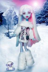 MONSTER HIGH DOLL ABBEY ABOMINABLE BOMINABLE WITH PET SHIVER  