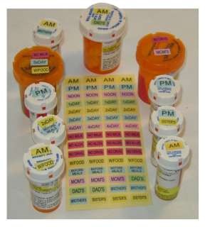 pill bottle labels $ 3 50 ea