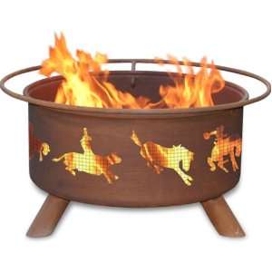    Bronco Rider Fire Pit   Outdoors Fire Pit Patio, Lawn & Garden