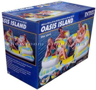 New BIG 4 Person Inflatable Pool Lake Raft Island Float 102 in. x 95 