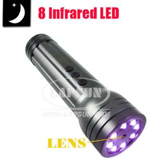 IR Infrared LED Night Flashlight Torch Hidden Digital Spy Camera 